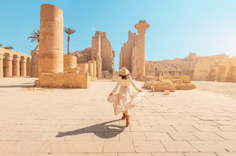 Luxor by plane from Sharm 