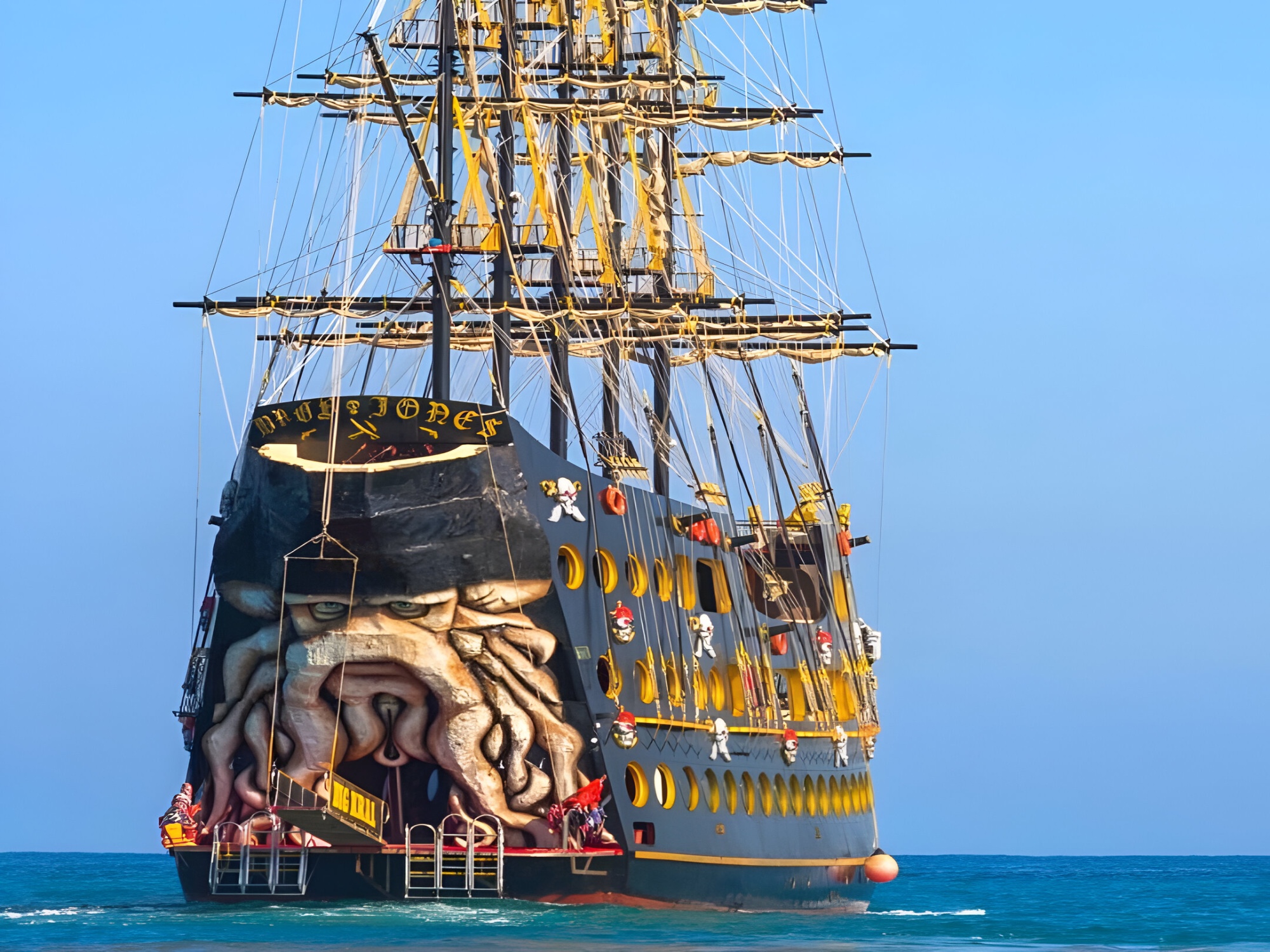 Kemer: Gonster Pirate Ship with Foam Party Free Lunch&Drinks and Swim Breaks